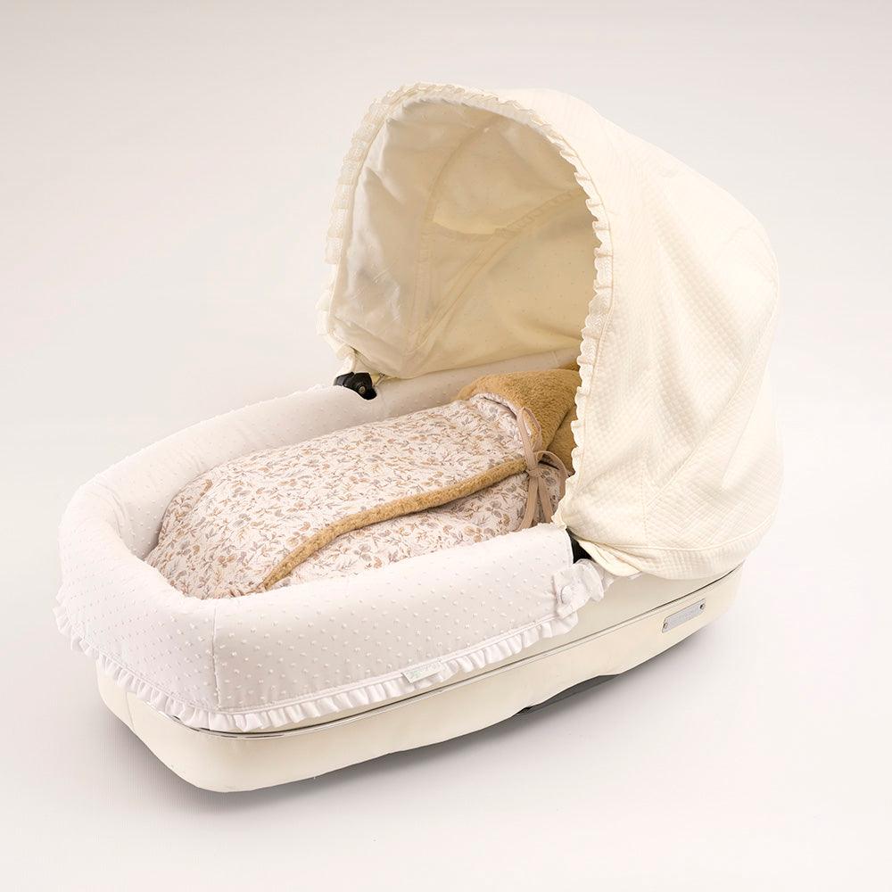 Saco Nana Invierno Bebe Polar Flores Camel Bebiti by Nanetes - Nanetes #